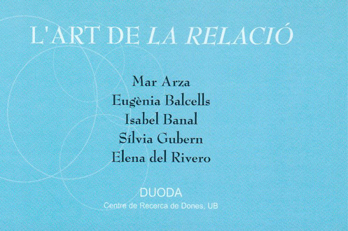 Cartel de la muestra retrospectiva L'Art de la Relació - Girona, julio-octubre 2004
